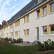 WDVS an einem Haus in Mönkeberg, Schleswig-Holstein