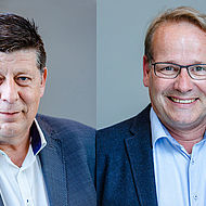 Andreas Ott Geschäftsführer, Gärtner Haustechnik (links) und Sönke Hansen, Geschäftsführer Mecklenburg Spezial (rechts)