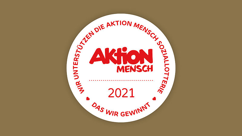 Logo der Aktion Mensch - für Maler Günter Mecklenburg Kiel
