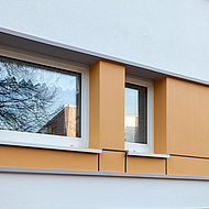 Wohnhaus Sylter Bogen, Bildausschnitt des Fensterbereichs