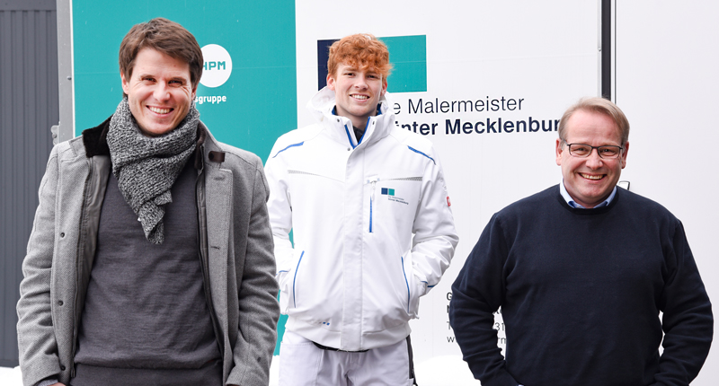Philipp Reinhold, Moritz Schlömp und Sönke Hansen von Mecklenburg Malermeister / Spezial